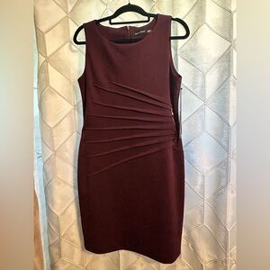 Ivanka Trump purple sleeveless dress